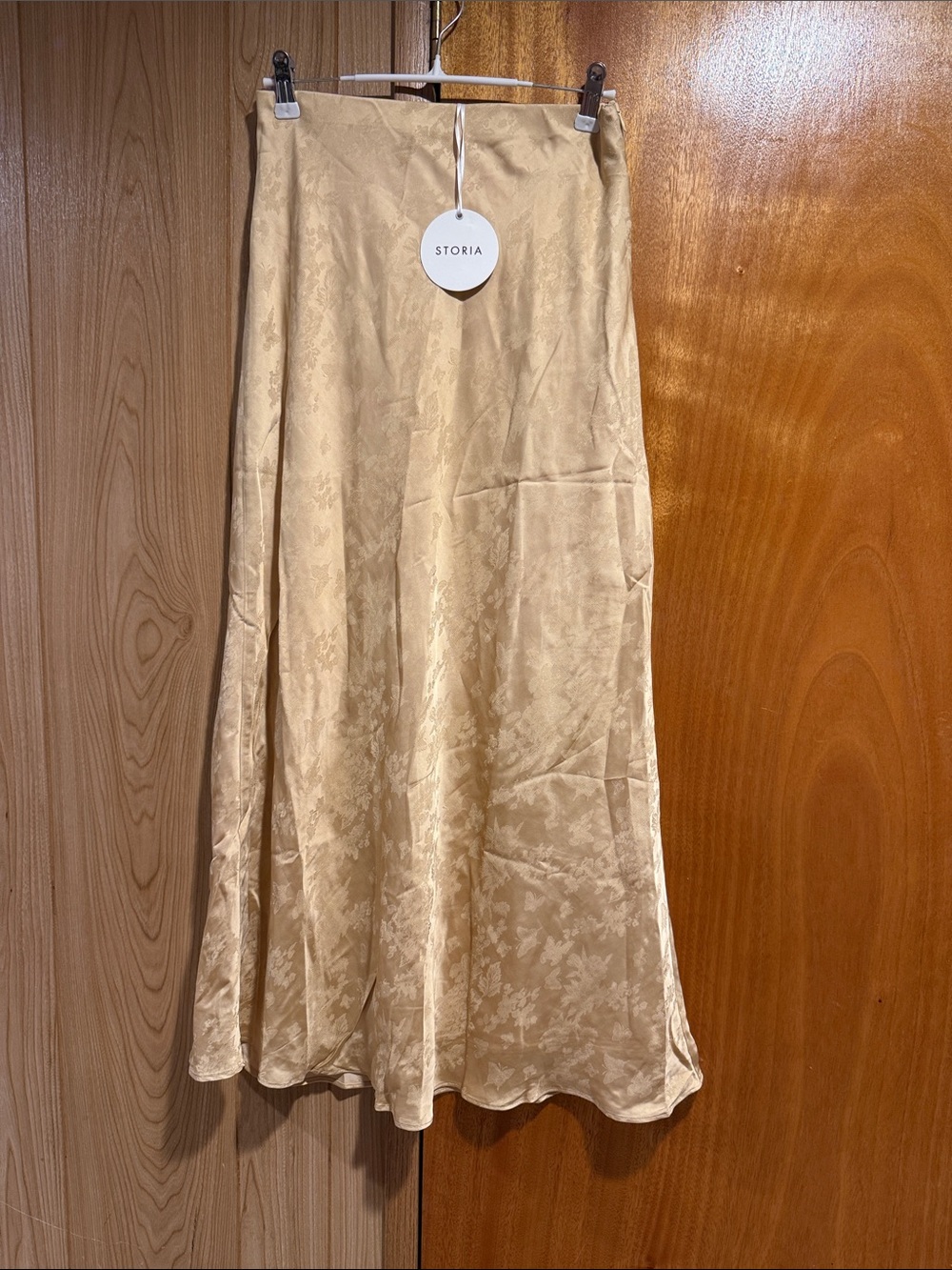 Stories Jacquard Satin Skirt